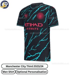 Manchester City Third Men Football Shirt 23_24-front view -blur
