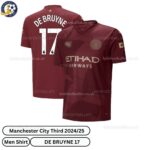 Manchester City Third Men Football Shirt 24_25-DE BRUYNE 17-over view-blur