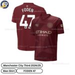 Manchester City Third Men Football Shirt 24_25-FODEN 47-over view-blur