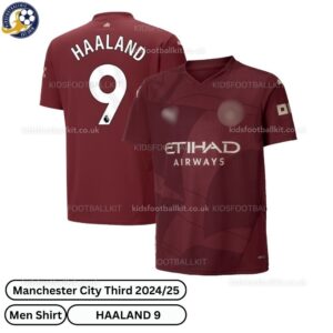 Manchester City Third Men Football Shirt 24_25-HAALAND 9-over view-orange-blur