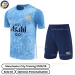 Manchester City Training Kids Football Kit 25_26- front view-blur