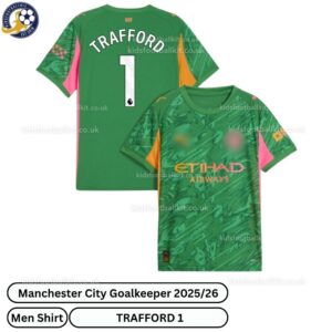 Manchester City goalkeeper men football shirt 25_26-TRAFFORD 1-over view-green-blur