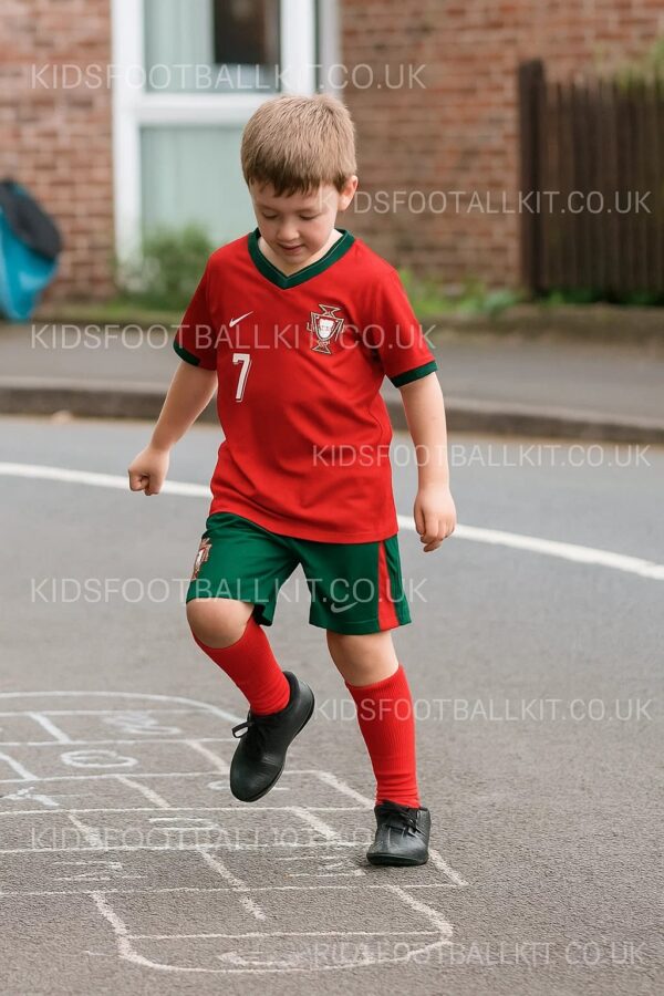 Portugal Home Football Kit 2024 RONALDO 7 Printed (With Socks) - AI Generated