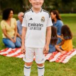 Real Madrid Home Kids Football Kit 2024/25 BELLINGHAM 5 Printed (With Socks) - AI Generated