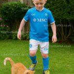 SSC Napoli McTOMINAY 8 Home Kids Football Kit 2024/25 (No Socks) - AI Generated