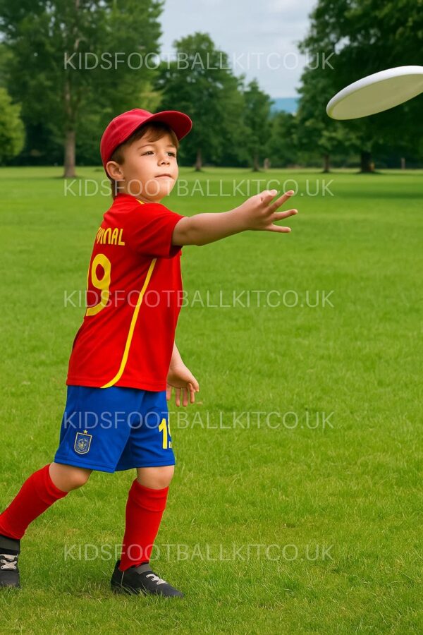 Spain Home Football Kit 2024 LAMINE YAMAL 19 Printed (With Socks) - AI Generated