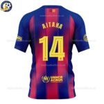 Barcelona AITANA 14 Home Women Football Shirt 25_26-back view