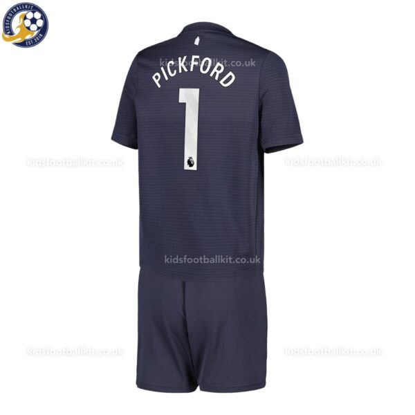 Everton PICKFORD 1 Goalkeeper Black 25 26 Kids Football Kit-back view