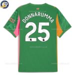 Manchester City DONNARUMMA 25 Green Goalkeeper Men Football Shirt 25_26-back view