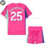 Manchester City DONNARUMMA 25 Pink Goalkeeper Kids Football Kit 25_26-back view