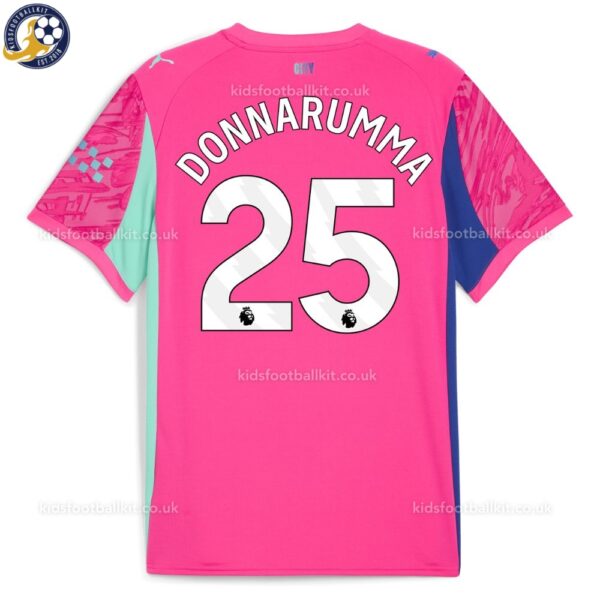 Manchester City DONNARUMMA 25 Pink Goalkeeper Men Football Shirt 25_26-back view