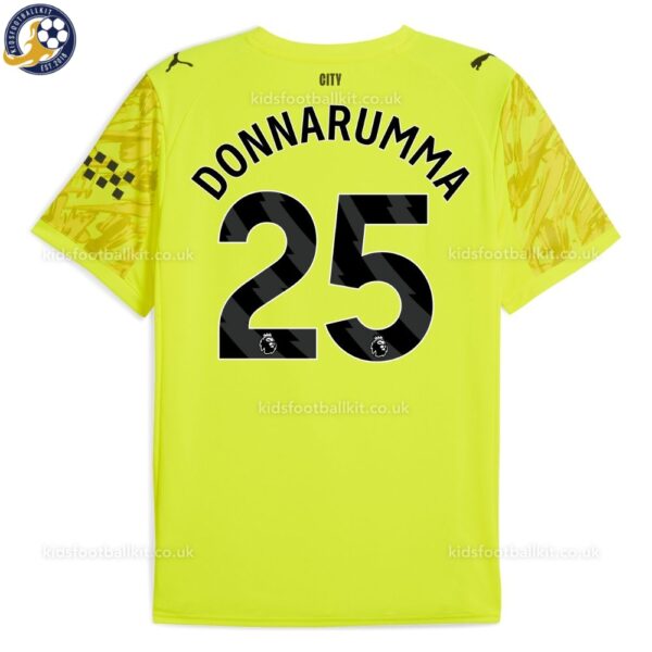 Manchester City DONNARUMMA 25 Yellow Goalkeeper Men Football Shirt 25_26-back view