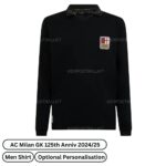 AC Milan Goalkeeper 125th Anniversary Men Football Shirt 2024/25 (Long Sleeve) (Front view)