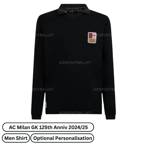 AC Milan Goalkeeper 125th Anniversary Men Football Shirt 2024/25 (Long Sleeve) (Front view)