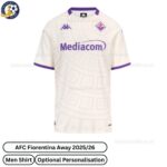 Fiorentina Away 25 26 Men Football Shirt-front view WITH TAG
