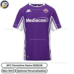 AFC Fiorentina Home Men Football Shirt 2025/26 - Front View