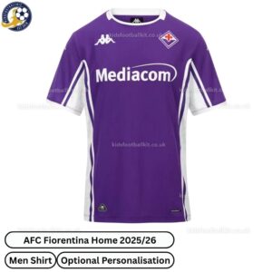 AFC Fiorentina Home Men Football Shirt 2025/26 - Front View