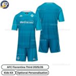 AFC Fiorentina Third Kids Football Kit 2025_26-over view WITH TAG
