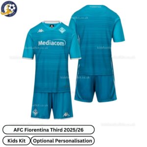 AFC Fiorentina Third Kids Football Kit 2025_26-over view WITH TAG
