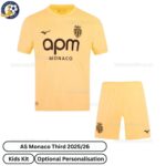 AS Monaco Third Kids Football Kit 2025_26-front view WITH TAG