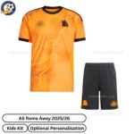 AS Roma Away Kids Football Kit 2025_26-front view WITH TAG