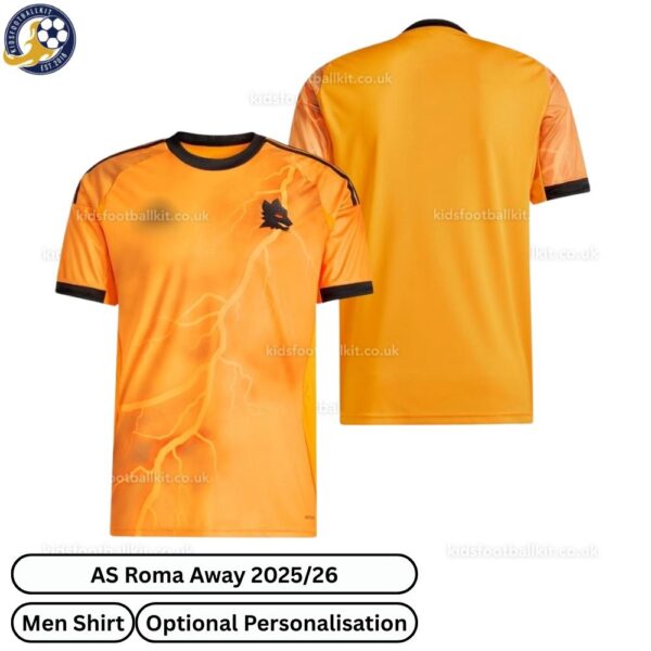 AS Roma Away Men Football Shirt 2025_26-over view WITH TAG