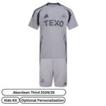Aberdeen Third Kids Football Kit 2024/25 - Front view