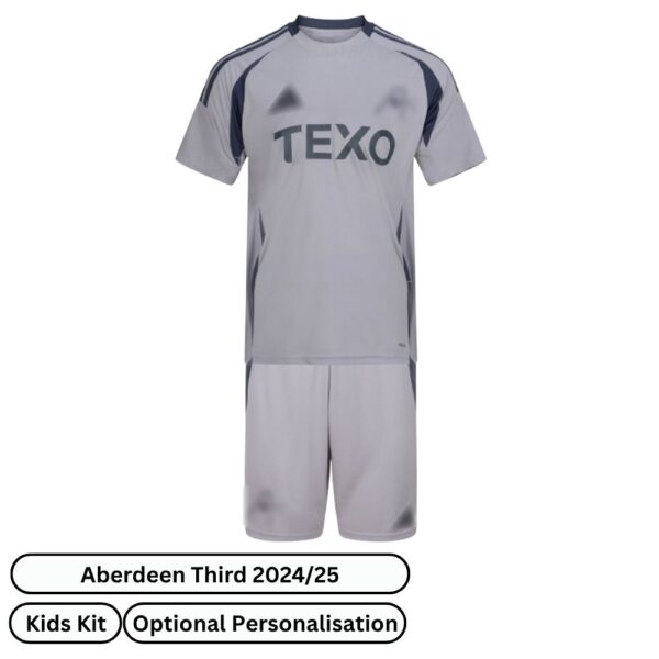 Aberdeen Third Kids Football Kit 2024/25 - Front view