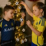 Al Nassr FC Christmas Gift Bundle – Home & Away Kits Set for Fans (With Socks) - AI Gen Ver 2