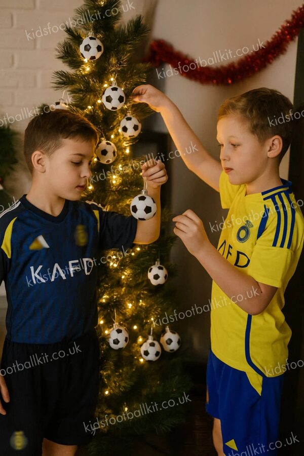 Al Nassr FC Christmas Gift Bundle – Home & Away Kits Set for Fans (With Socks) - AI Gen Ver 2