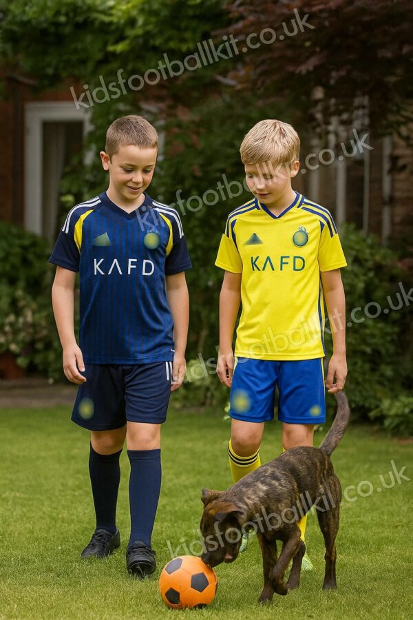 Al Nassr FC Christmas Gift Bundle – Home & Away Kits Set for Fans (With Socks) - AI Gen Ver 1