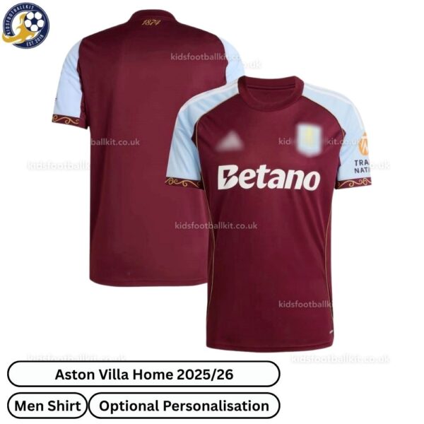 Aston Villa Home Men Football Shirt 2024/25 - Overview - TAG
