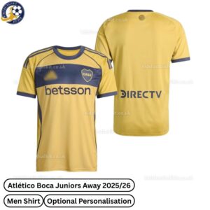 Boca Junior Away Men Football Shirt 25_26-front view WITH TAG
