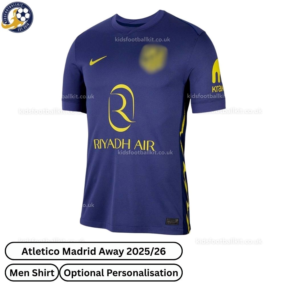 Atletico Madrid Away Men Football Shirt 2025/26 kidsfootballkit