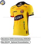Barcelona 100th Anniversary Men Football Shirt 25/26 - Front View -TAG