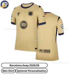 Barcelona Away Women Football Shirt 2025_26-over view WITH TAG