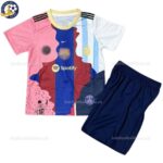 Barcelona Commemorative Edition Kids Football Kit 2025_26 – MESSI 10 - 2d front view