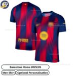 Barcelona Home 25 26 Men Football Shirt - over view - TAG