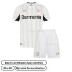 Bayer Leverkusen Away Kids Football Kit 2024/25 (Front view)