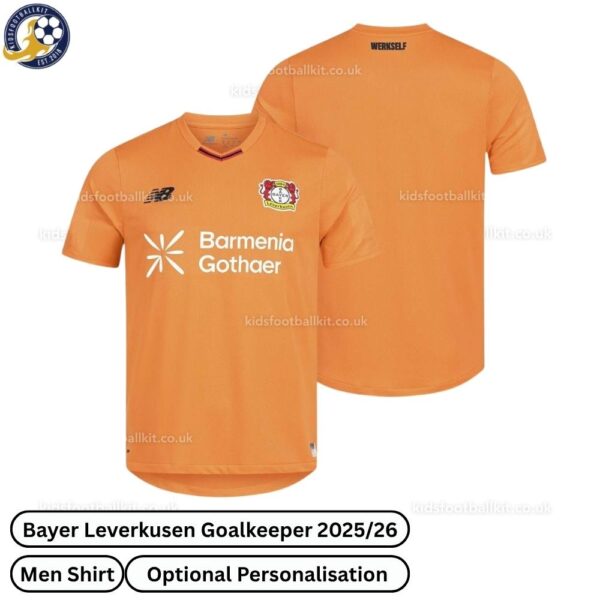 Bayer Leverkusen Goalkeeper Men Football Shirt 2025_26-over view WITH TAG
