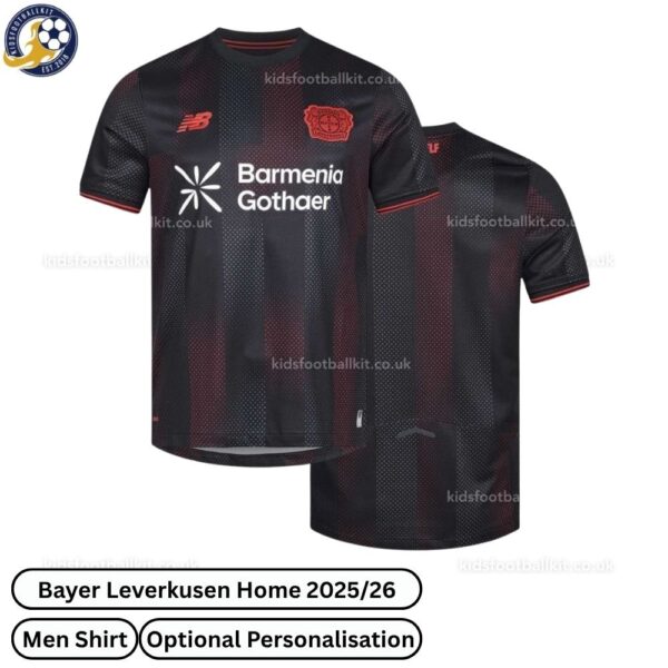 Bayer Leverkusen Home Men Football Shirt 25_26 -over view WITH TAG