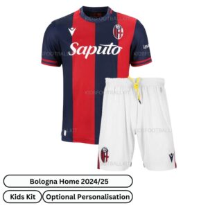 Bologna Home Kids Football Kit 2024/25 - Front view