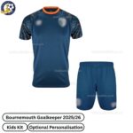 Bournemouth Goalkeeper Kids Football Kit 202526 - front view WITH TAG