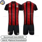Bournemouth Home Kids Football Kit 2025_26 - over view WITH TAG
