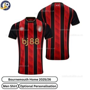 Bournemouth Home Men Football Shirt 2025_26 - over view WITH TAG