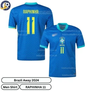 Brazil Away Men Football Shirt 2024 – RAPHINHA 11