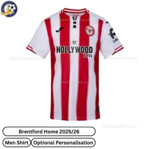 Brentford Home Men Football Shirt 2025/26 - Front view WITH TAG