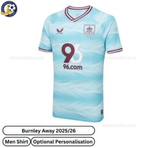 Burnley Away Men Football Shirt 25_26-front view WITH TAG