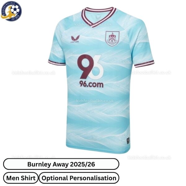 Burnley Away Men Football Shirt 25_26-front view WITH TAG