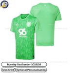 Burnley Goalkeeper Men Football Shirt 2025_26-over view WITH TAG